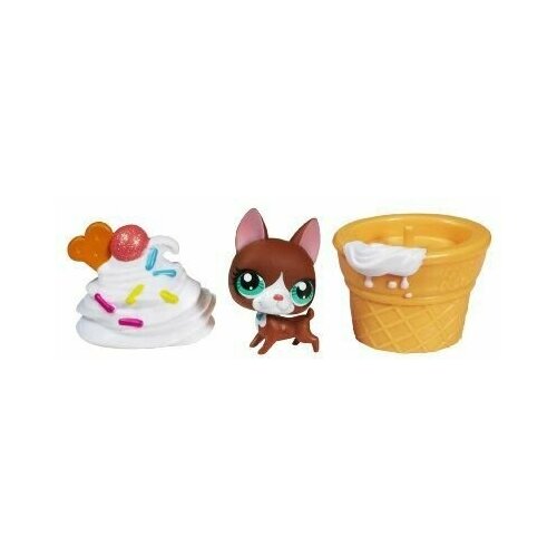 фигурки littlest pet shop 7 петов холодное царство e5492 7 шт Littlest Pet Shop 'Боксер в мороженом', Sweetest, HASBRO