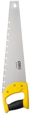 Ножовка (пила) по дереву DELI DL6850A 500мм (7 TPI, 3D заточка, закаленный зуб, быстрый рез, пластиковая рукоять) - фотография № 1