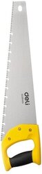 Ножовка (пила) по дереву DELI DL6850A 500мм (7 TPI, 3D заточка, закаленный зуб, быстрый рез, пластиковая рукоять)