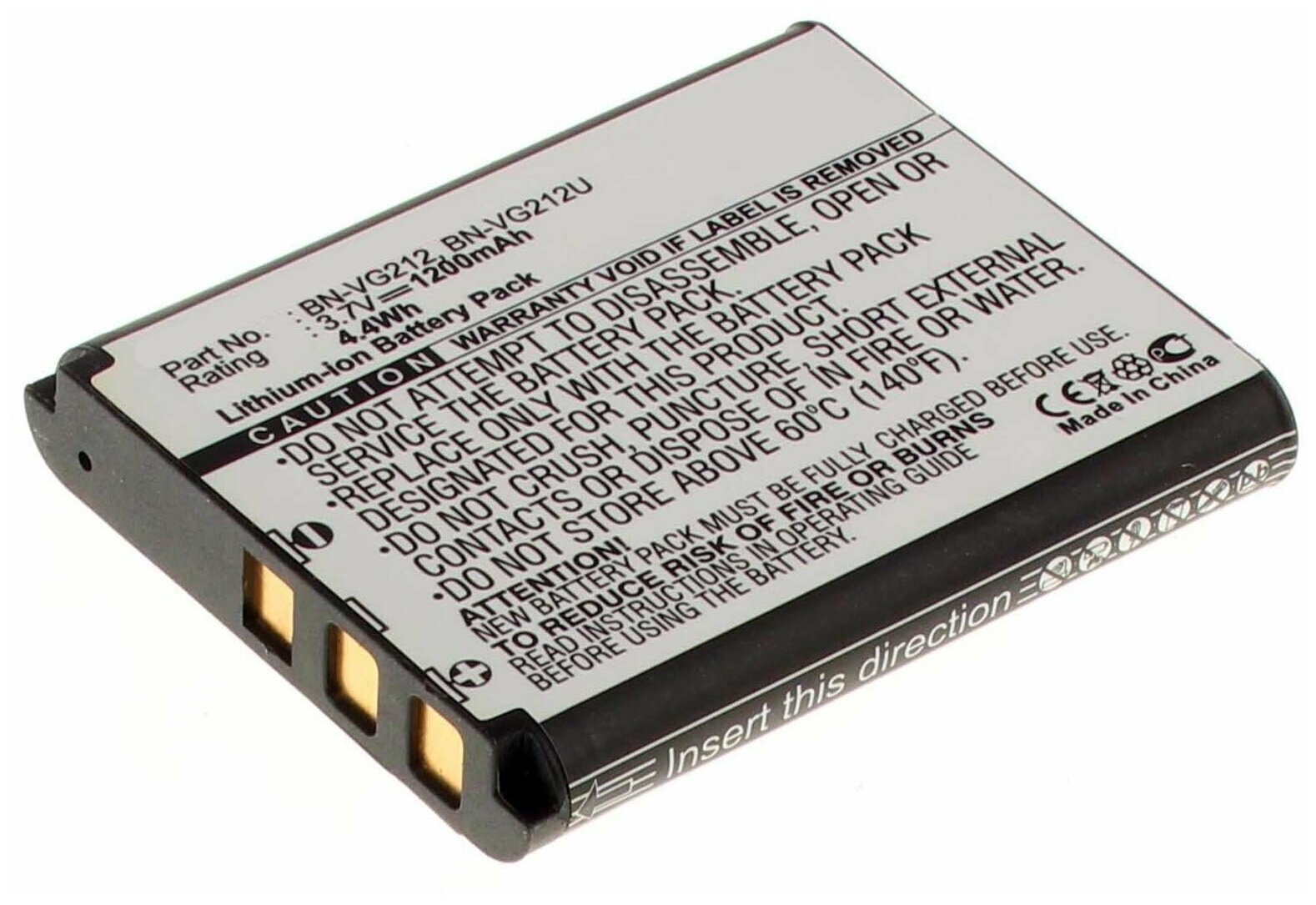 Аккумулятор iBatt iB-B1-F410 1200mAh для Casio, JVC NP-110,