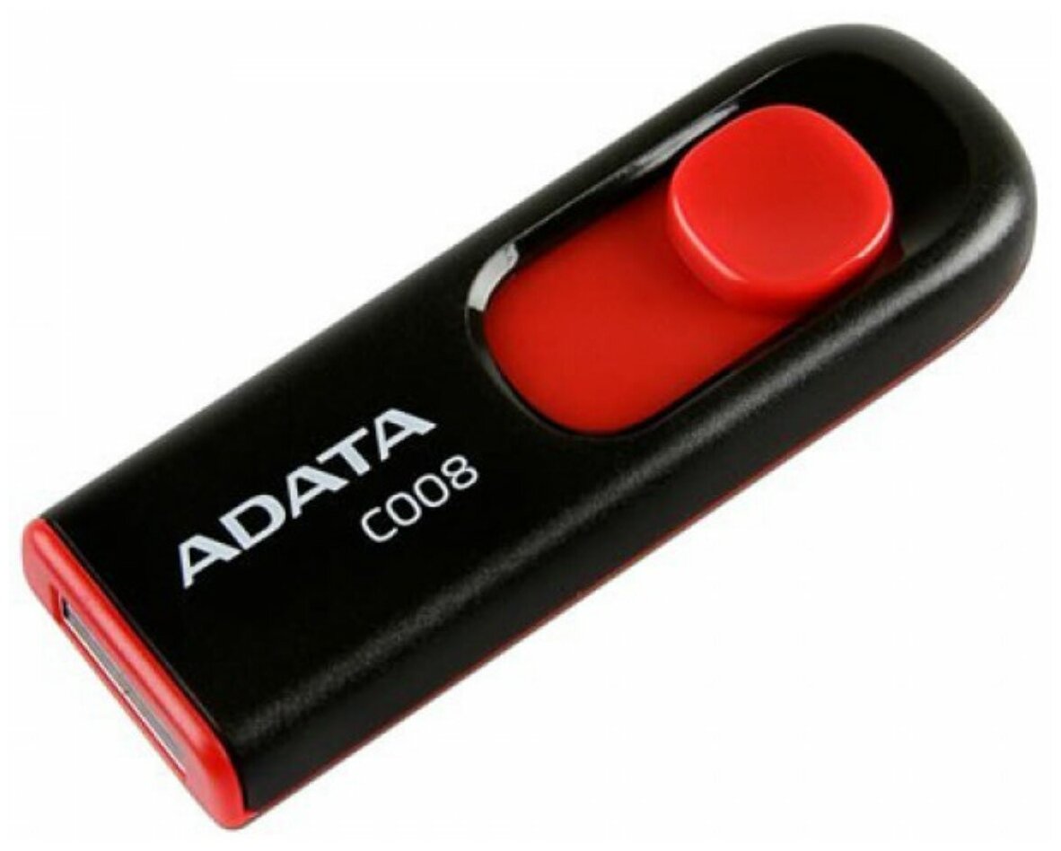 Флэш-накопитель USB2 32GB BLACK/RED AC008-32G-RKD A-DATA