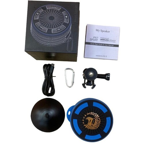 Портативная беспроводная bluetooth колонка с подсветкой водонепроницаемая IP67 sport в фирменном дизайне SUPFORFUN 399000₽