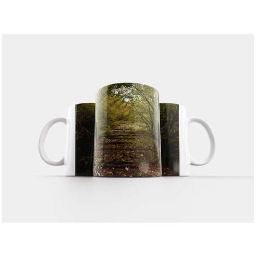 фото Кружка "заброшенная железнодорожная линия, железнодорожная линия, безрельсовая железнодорожная линия" 320 мл lotsprints