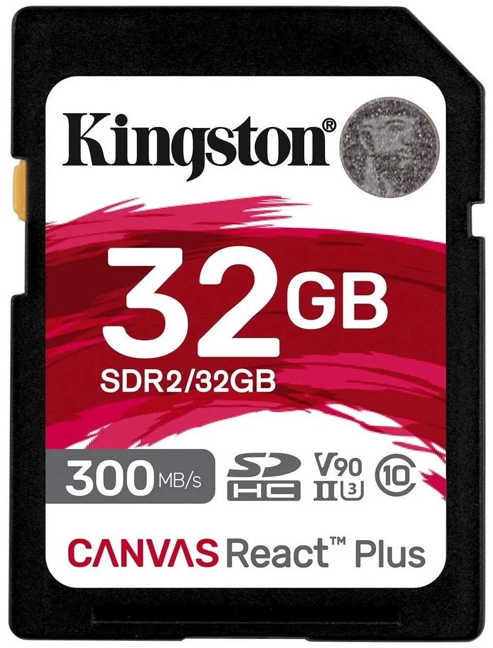 SDHC 32GB UHS-II/U3 Class 10 Kingston Canvas React Plus SD R300/W260MB/s (SDR2/32GB)