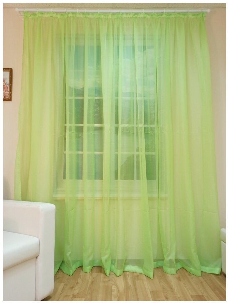 фото Тюль Кружева Киви высота 240 см, ширина 200 см, крепление - Лента