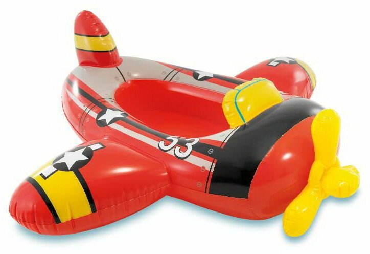 Плот-лодка надувной INTEX Pool Cruisers Красный самолет int59380NP/самолет