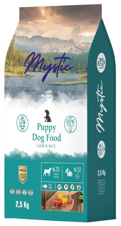 Mystic Puppy Dog Food Lamb & Rice сухой корм для щенков с ягненком и рисом - 25 кг