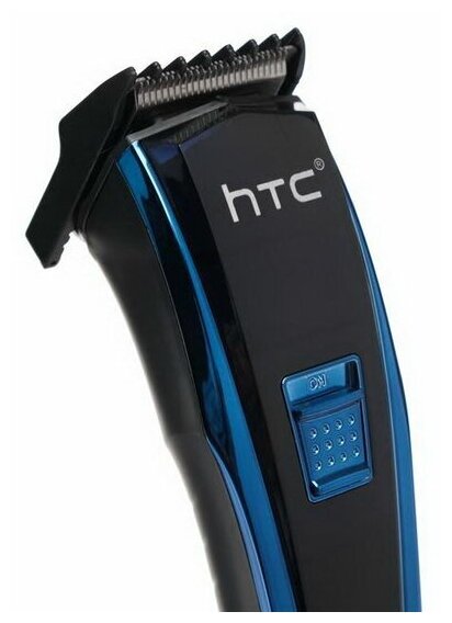 Машинка для стрижки HTC AT-210 (черный/синий) - фотография № 6
