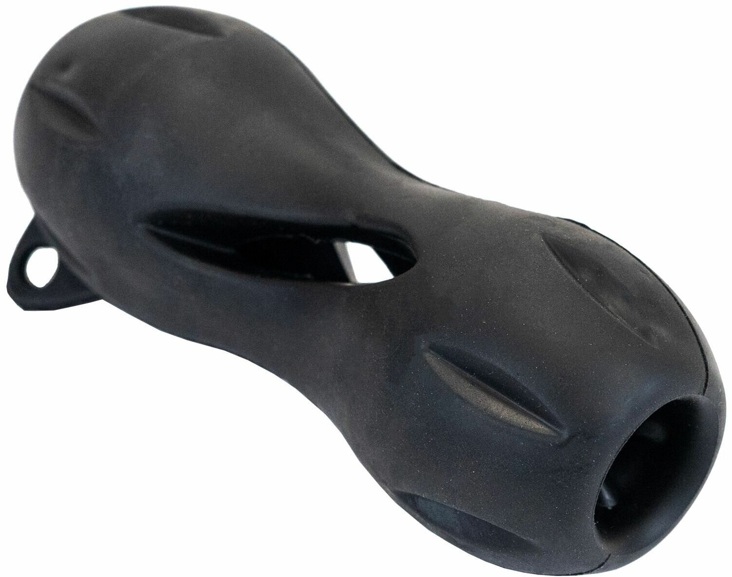 Игрушка-грызунок для собак "PetTails" косточка резиновая, под лакомство, большая 16*D6.5см, черная - фотография № 6