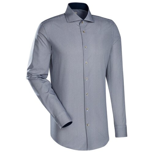 фото Рубашка jacques britt размер 45 темно-синий/коричневый