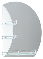 Зеркало, настенное, с пескоструйной графикой, с полочками, 50×70 см 4251839