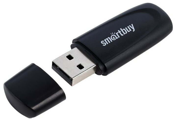 Накопитель USB 2.0 16Гб Smartbuy Scout (SB016GB2SCK), черный