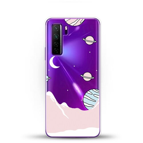 фото Силиконовый чехол горы и планеты на honor 30s andy & paul