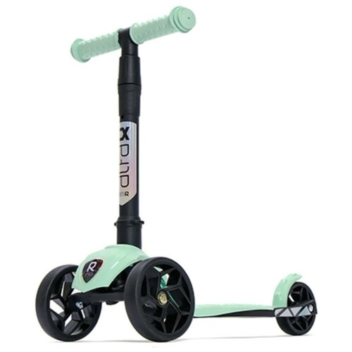 Самокат Alfa Mini R Base (фисташка 32) с не светящимися черными колесами в пакете. арт. 004-2032