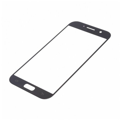 Стекло модуля для Samsung A520 Galaxy A5 (2017) черный, AAA чехол пластиковый samsung galaxy a5 2017 мвд лого черный