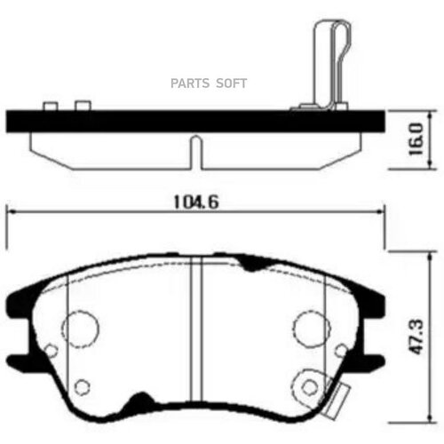 HSB HP0002 Колодки тормозные HYUNDAI Atos (98-) передние (4шт.) HSB