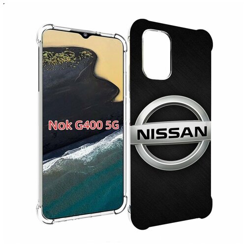 Чехол MyPads nissan ниссан 2 мужской для Nokia G400 5G задняя-панель-накладка-бампер