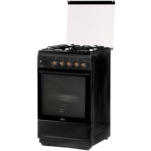 Газовая плита Flama N FG 24237 At газовая духовка стеклянная крышка сталь антрацит 2207000₽