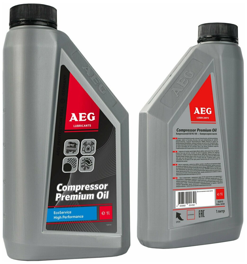 Масло для компрессоров AEG Compressor Premium Oil ISO VG-100 1л