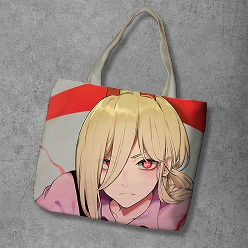 фото Сумка шоппер anime dakimakura, фактура рельефная, мультиколор