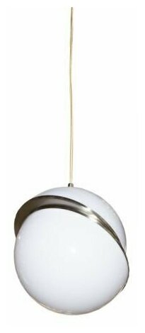 Подвесной светильник, подвес белый шар, 482482/1 250мм, серебро