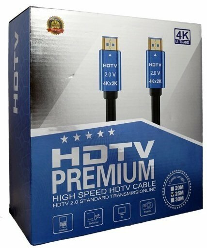 Высокоскоростной HDMI кабель v2.0 4K Premium 25м