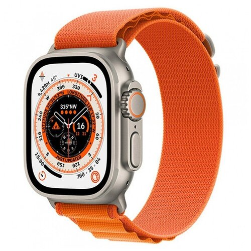 Смарт-часы Watch 8 серии Ultra с беспроводной зарядкой 49mm T8Ultra Sport Super Band - золотой с оранжевым ремешком 194000₽