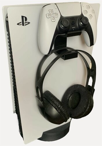 Изображение товара Держатель-кронштейн для Геймпада и наушников Sony PS5 (черный)