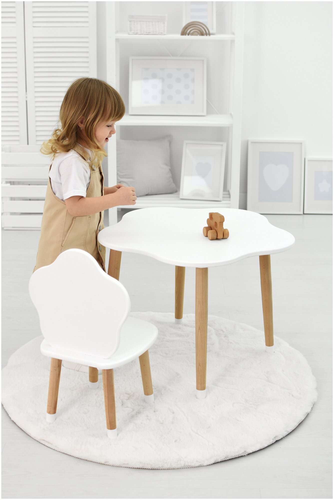 Детская мебель стол детский деревянный Мега Тойс Звезда - фотография № 5