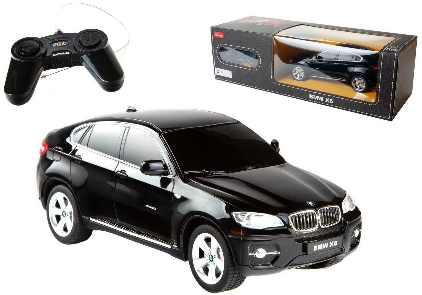 Машина р у 1:24 BMW X6 цвет чёрный 2.4G 31700B