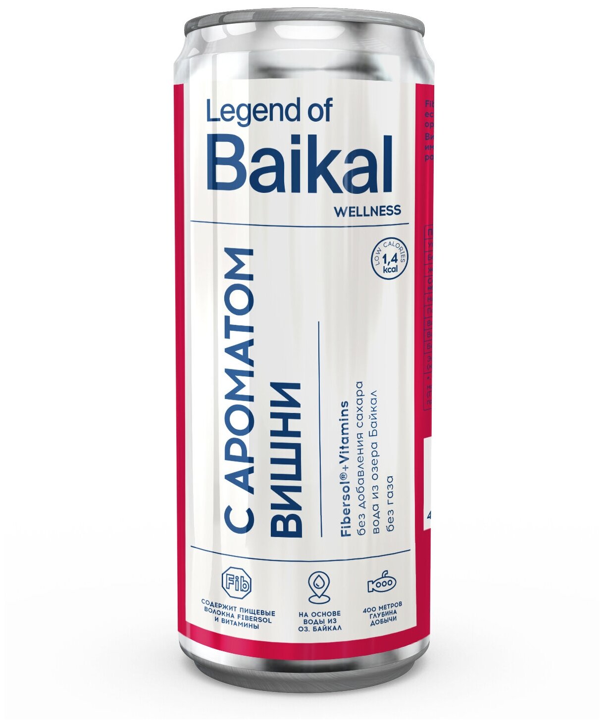 Вода негазированная LEGEND OF BAIKAL Wellness со вкусом вишни 0,33 л (20 штук в упаковке) - фотография № 3