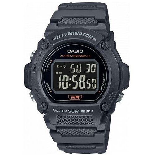 Наручные часы CASIO W-219H-8B, черный