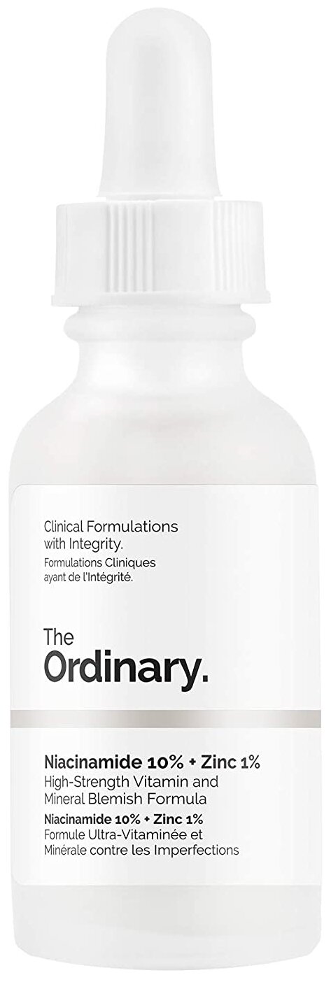 The Ordinary Niacinamide 10% + Zinc 1% High Strength Vitamin and Mineral Blemish Formula Сыворотка для проблемной кожи, 30 мл