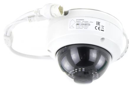 IP камера Внешняя купольная HiWatch DS-2CD3VC (DS-I122) Умный дом Ростелеком 1280*960 13Mpix H265 28мм угол обзора 925° IP66 Ethernet (PoE) RJ-45 ИК-подсветка управление через Моб приложение и WEB-интерфейс облачное хранение