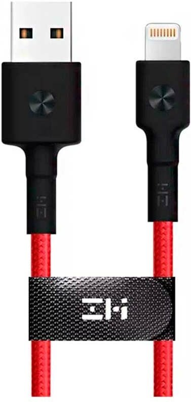 Кабель XIAOMI ZMI, USB Type-C (m), Lightning (m), 1м, MFI, красный [al803 red] - фото №20