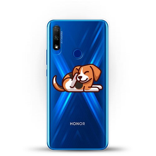 фото Силиконовый чехол бигль на honor 9x andy & paul