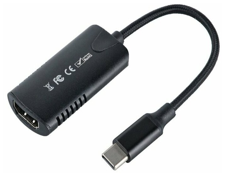 Адаптер видеозахвата HDMI - USB-С 1080P с кабелем 14 см, KS-is