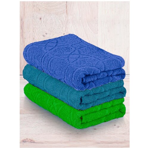 фото Набор махровых полотенец yasmin 3шт(50*100) туркмения