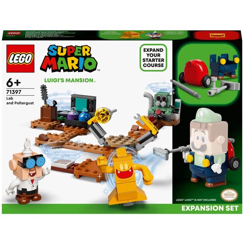 Конструктор LEGO Super Mario 71397 Дополнительный набор Luigi’s Mansion: лаборатория, 179 дет. конструктор lego super mario 71399 дополнительный набор luigi’s mansion вестибюль 504 дет