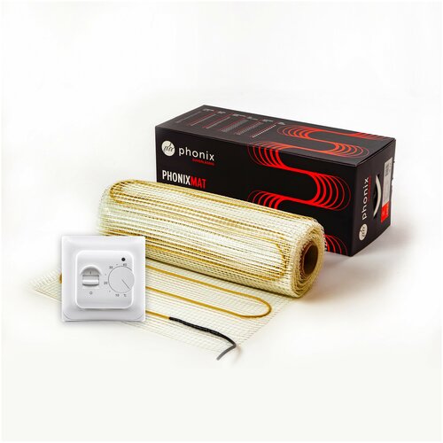 Электрический теплый пол PHONIX 70м2 phm-150 Втм2 механический терморегулятор в комплекте 13835₽