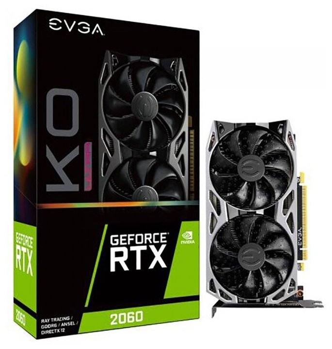 Видеокарта 6 Gb EVGA GeForce RTX 2060 SC (06G-P4-2062-KR)