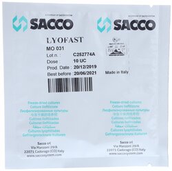 Закваска мезофильная для сыра Lyofast MO 031 10 UC (на 500-2000л, Sacco)