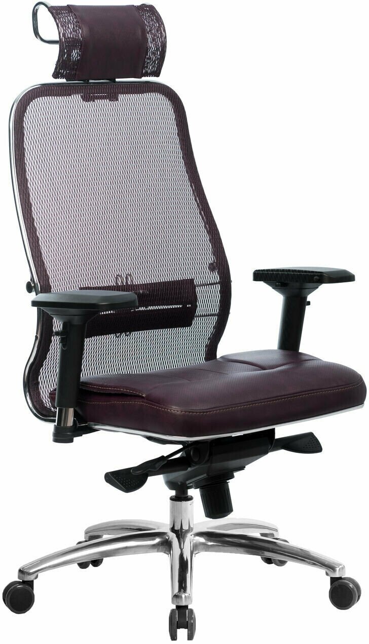 Компьютерное офисное кресло Metta Samurai SL-3.04 Темно-бордовое