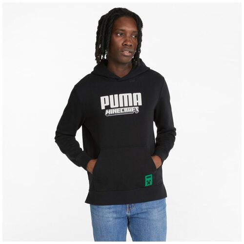 Худи/Puma/53437601/PUMA x MINECRAFT Hoodie/черный/S