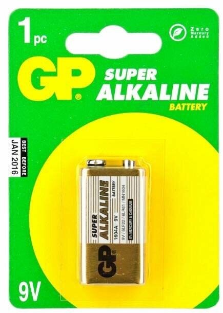 Батарейка GP 1604G-B 6F22 1 шт - фото №3