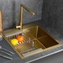 Врезная кухонная мойка FABIA PROFI из нержавеющей стали 50503 50x50 см