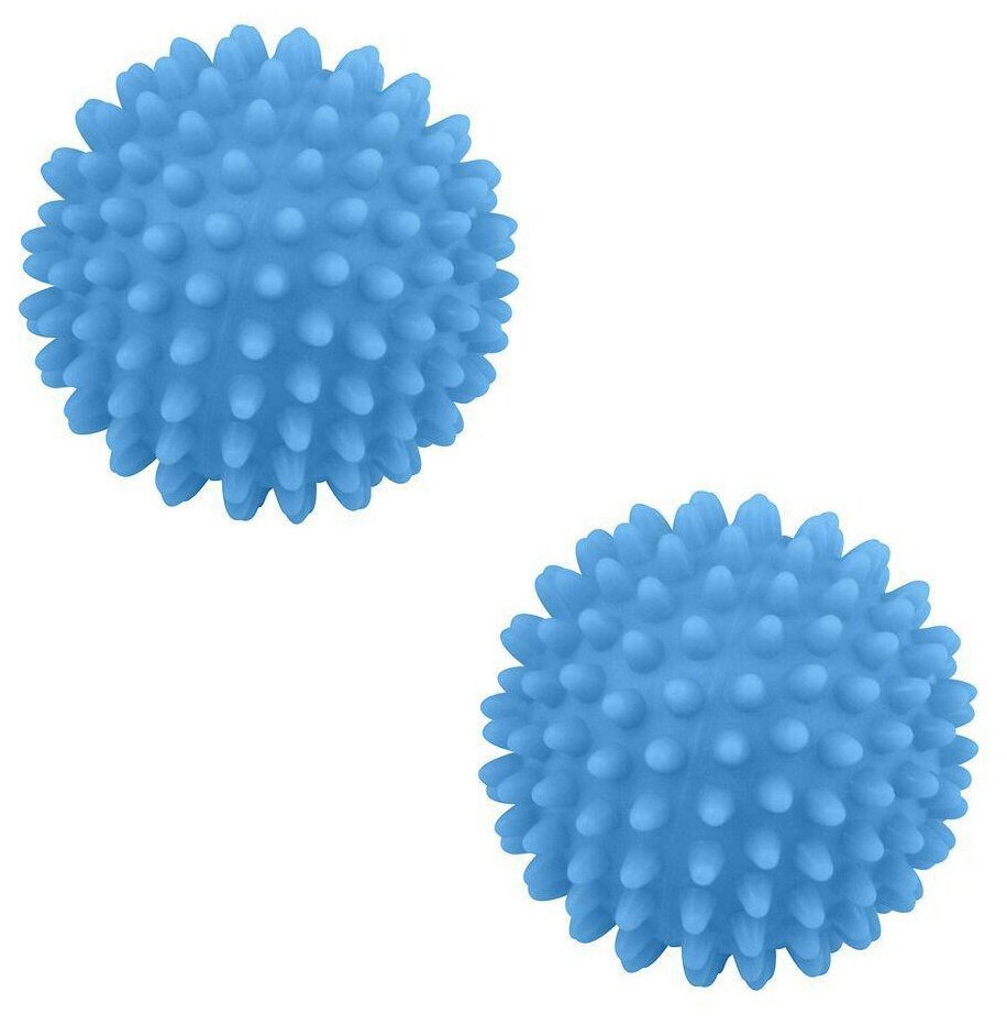 Набор шаров для стирки, диаметр 6,5 см, 2 шт, синий