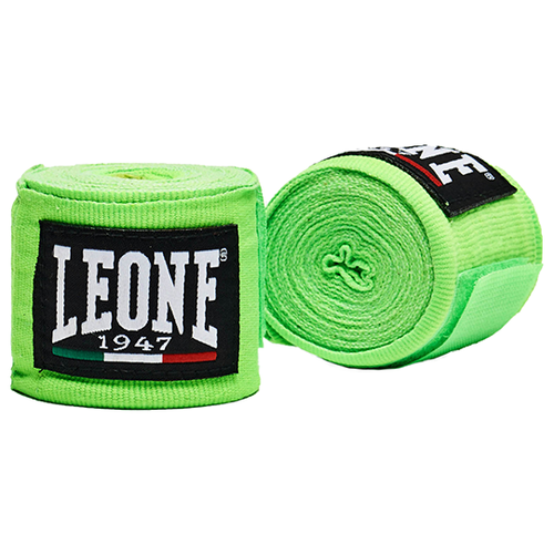 Бинты боксерские Leone 1947 AB705 Green 3.5 м. (One Size) бинты боксерские leone эластичные черные