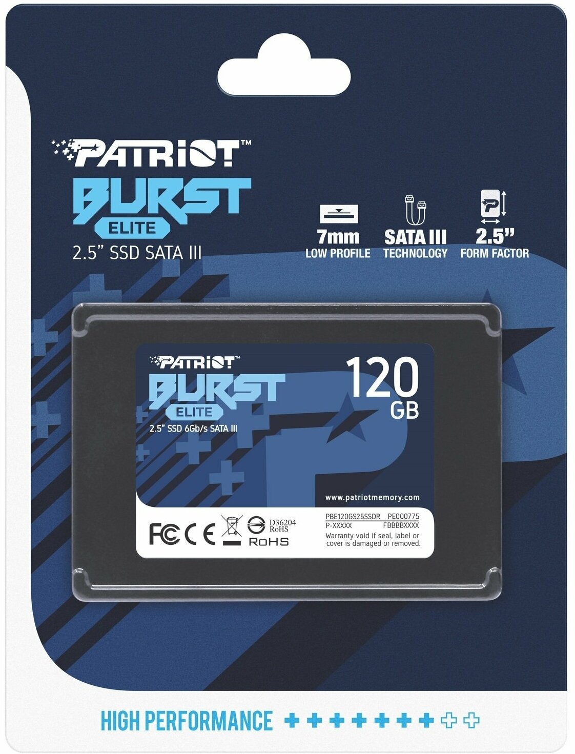 SSD накопитель PATRIOT Burst Elite 120ГБ, 2.5", SATA III - фото №6