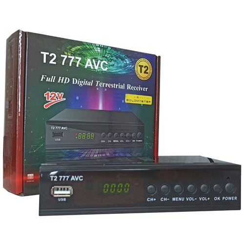 Цифровой ТВ приемник GoldMaster T2-777 AVC Full HD TV приемник DVB-TT2CIPTV ТВ приставка для телевизора 135000₽